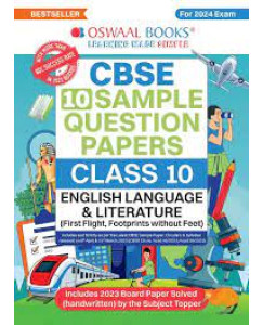 Oswaal English Language & Literature Sample Papers for Class -10